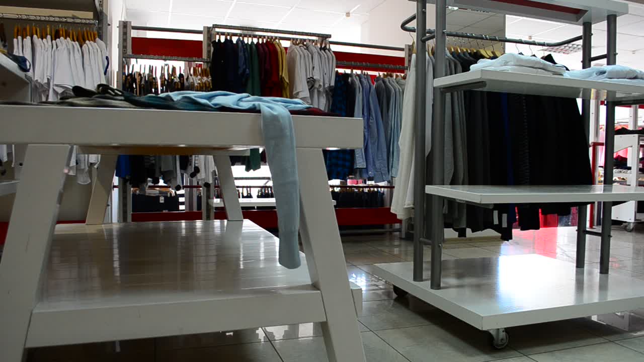 Clothing store. Clothes collection, spring