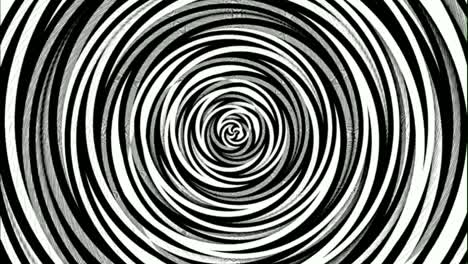 sketch spiral b-w loop animation circles