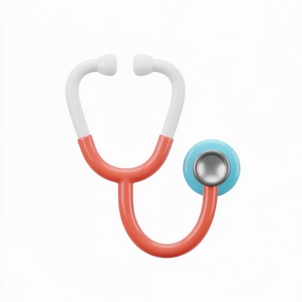 3D Stethoscope Medical Icon