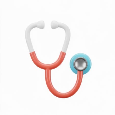 3d stethoscope medical icon