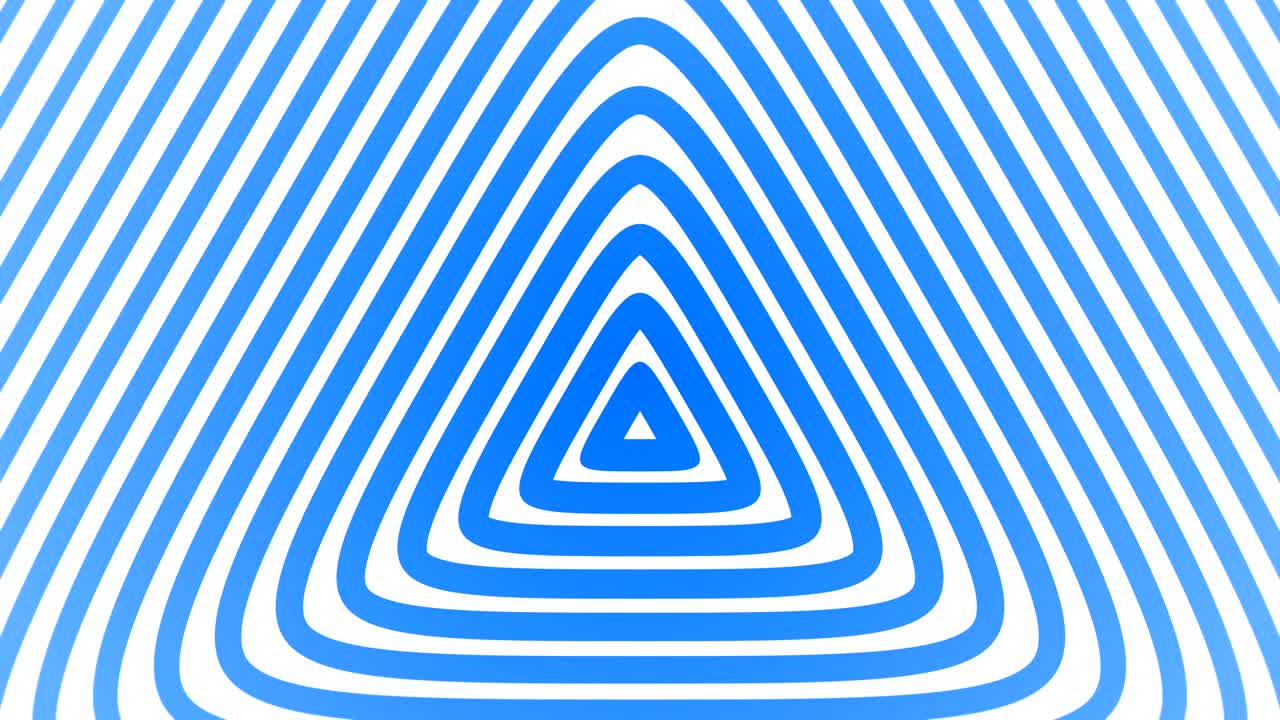 el fondo hipnótico triangular geométrico radial es un bucle sin fin