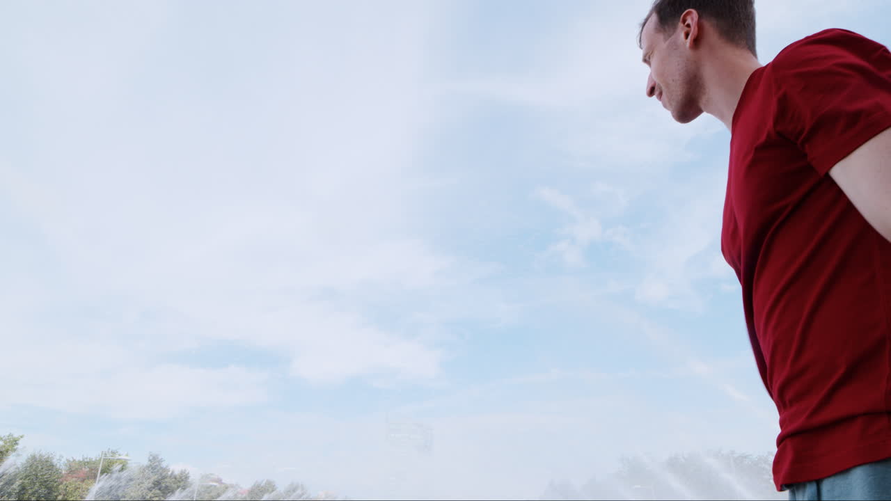 남자 훈련 파쿠르