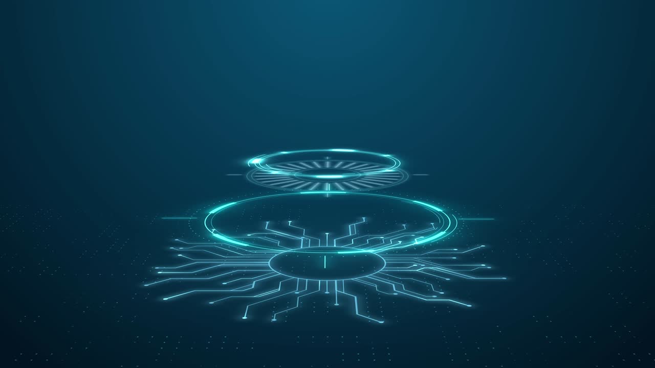 미래의 서클 hud, gui, ui 인터페이스 스크린 디자인, 추상 루프 애니메이션 배경, 기술 커뮤니케이션, 가상 디자인, 혁신, 사이버 디지털 개념, 과학 빅 데이터 네트워크