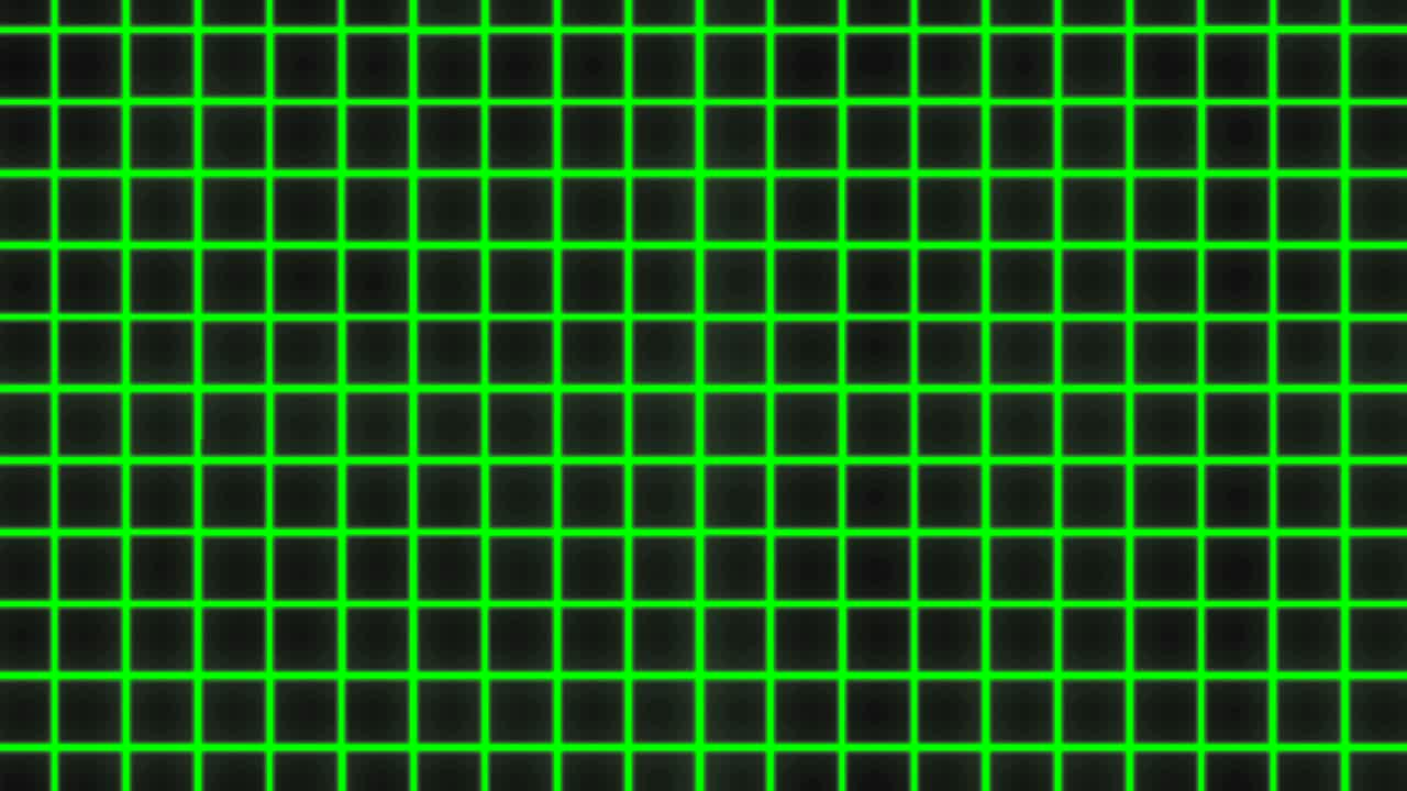 미래의 사각형 그리드 무티 네온 컬러 패턴 애니메이션