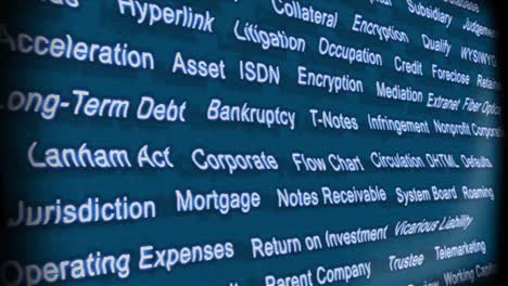 Business Terms on Television