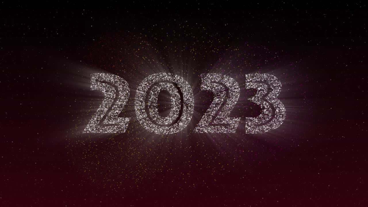 Carta di celebrazione del nuovo anno 2023