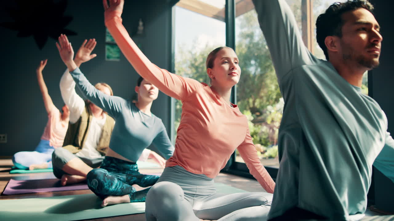 요가 그룹 세션