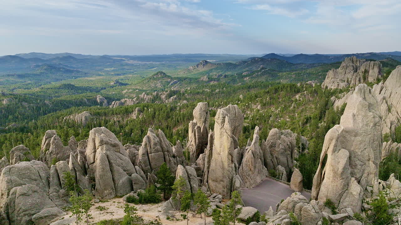 Aerial drone footage revealing striking geological formations across the western United States.