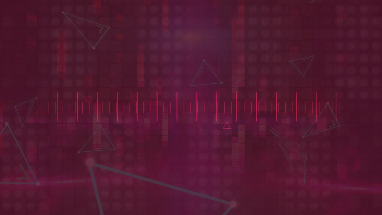 Animation of moving shapes on black background | Premium Stock Video ...