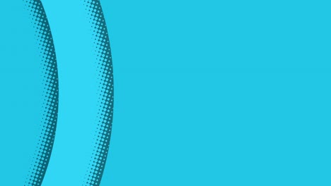 diseño punteado en fondo azul.