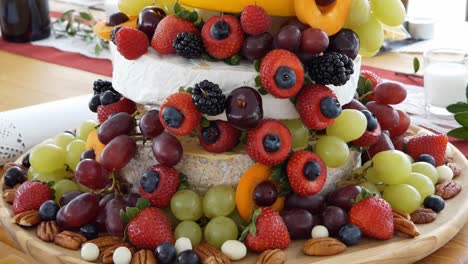 shot of delicious dessert, candies, sweets - fruits