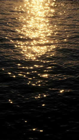 the sea's surface glittered with sparks.