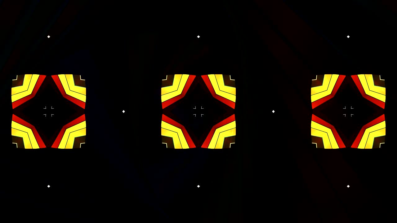 Moving kaleidoscope. 4K motion graphics