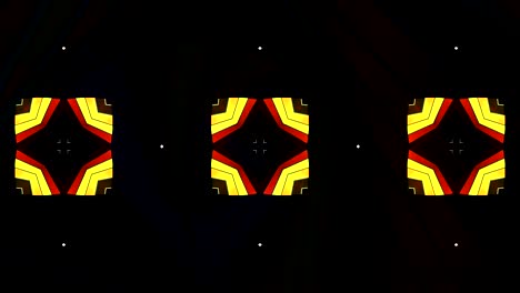 kaleidoscopio en movimiento. gráficos en movimiento de 4k