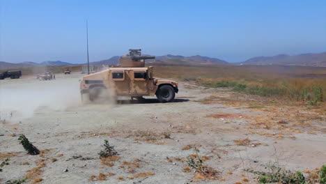 us marines fire wire guided missiles in a desert exercise