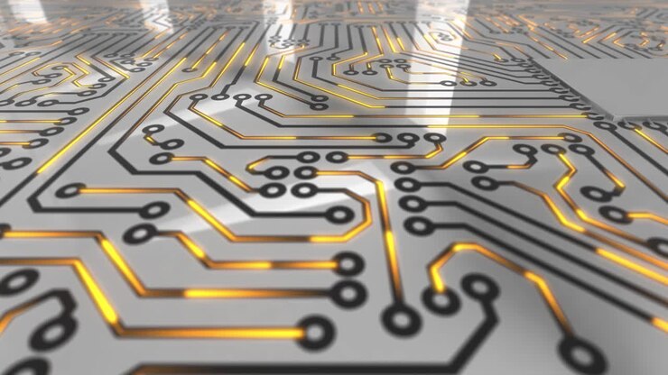 Klar orange computerprintplade loop 4K