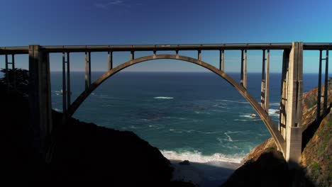 Drone-shot-of-Bixby-Creek-Bridge-on-Scenic-Coastline-at-Big-Sur-State-park-off-Pacific-Coast-Highway-in-California-2