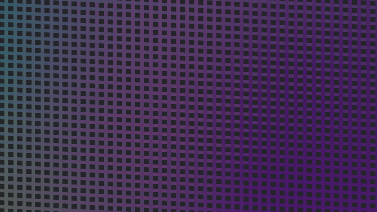 Animation of kick text over glowing grid