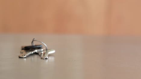 a set of keys on a surface