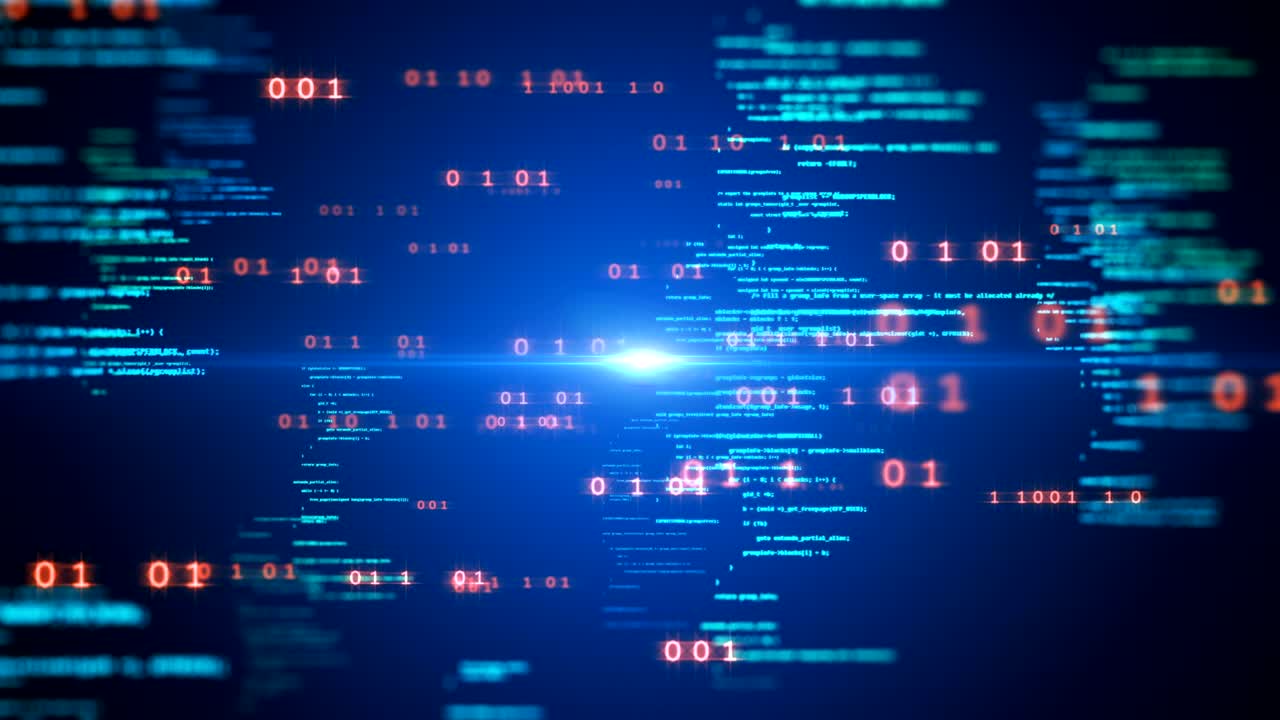 Programming code abstract technology background footage