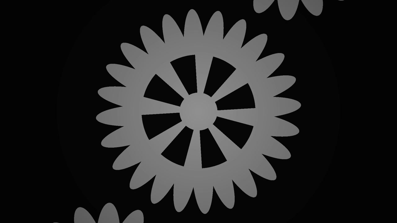 Abstract Geometric Animation of Expanding and Rotating Shapes