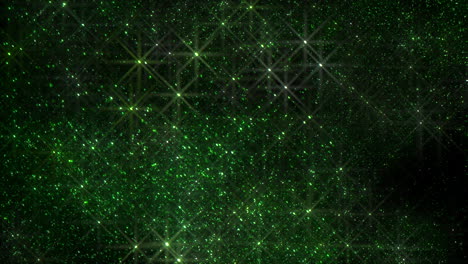 Green-And-White-Stars-In-Space