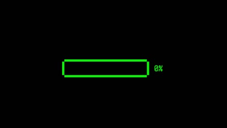 animation colorful loading bar on black background.