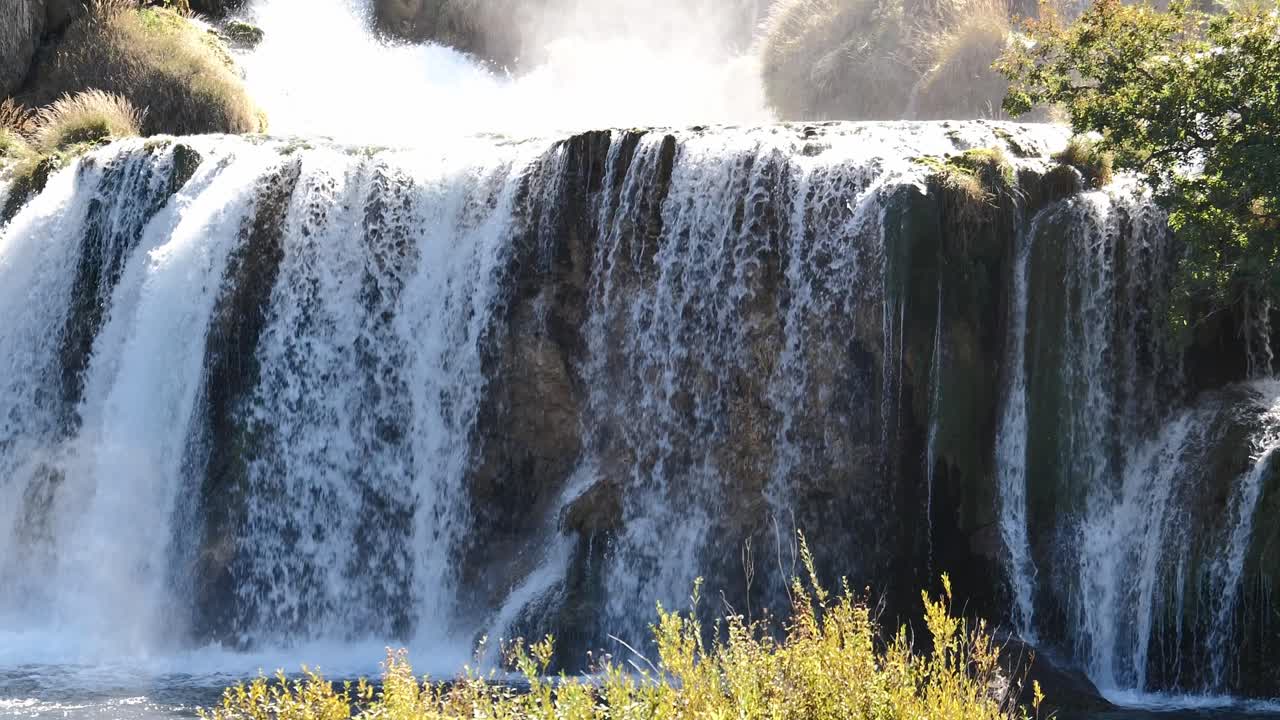 The Krka waterfalls in Krka National Park in Croatia, Europe