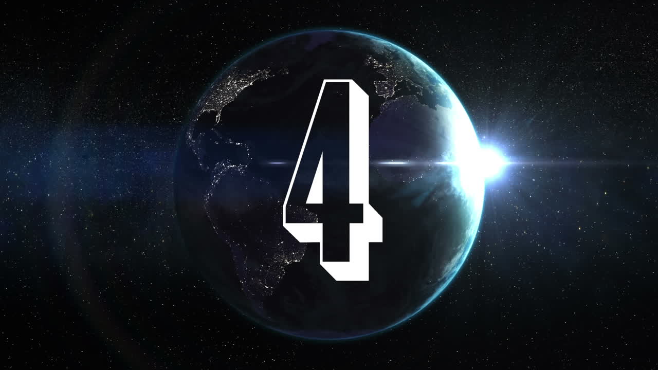 Animated countdown video
