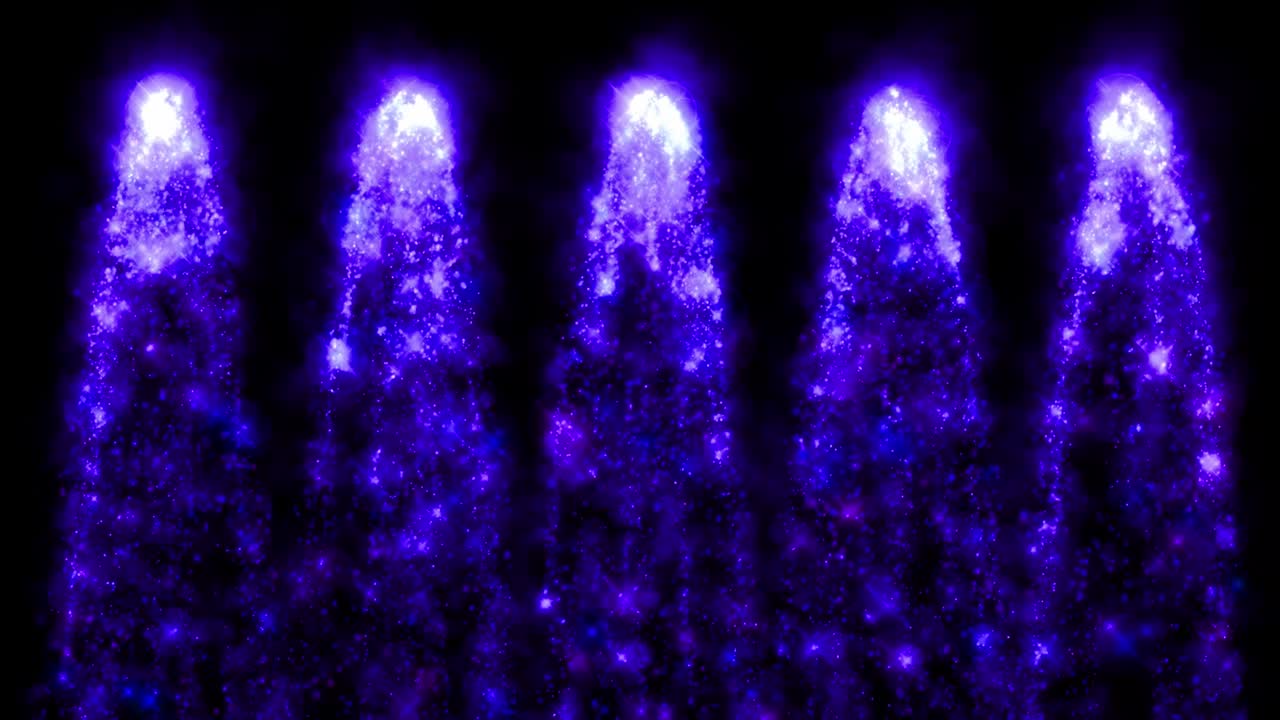 chispas de fuego partículas de color animación gráficos de movimiento