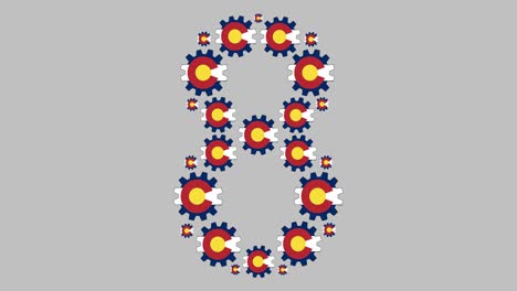 coloradan número ocho
