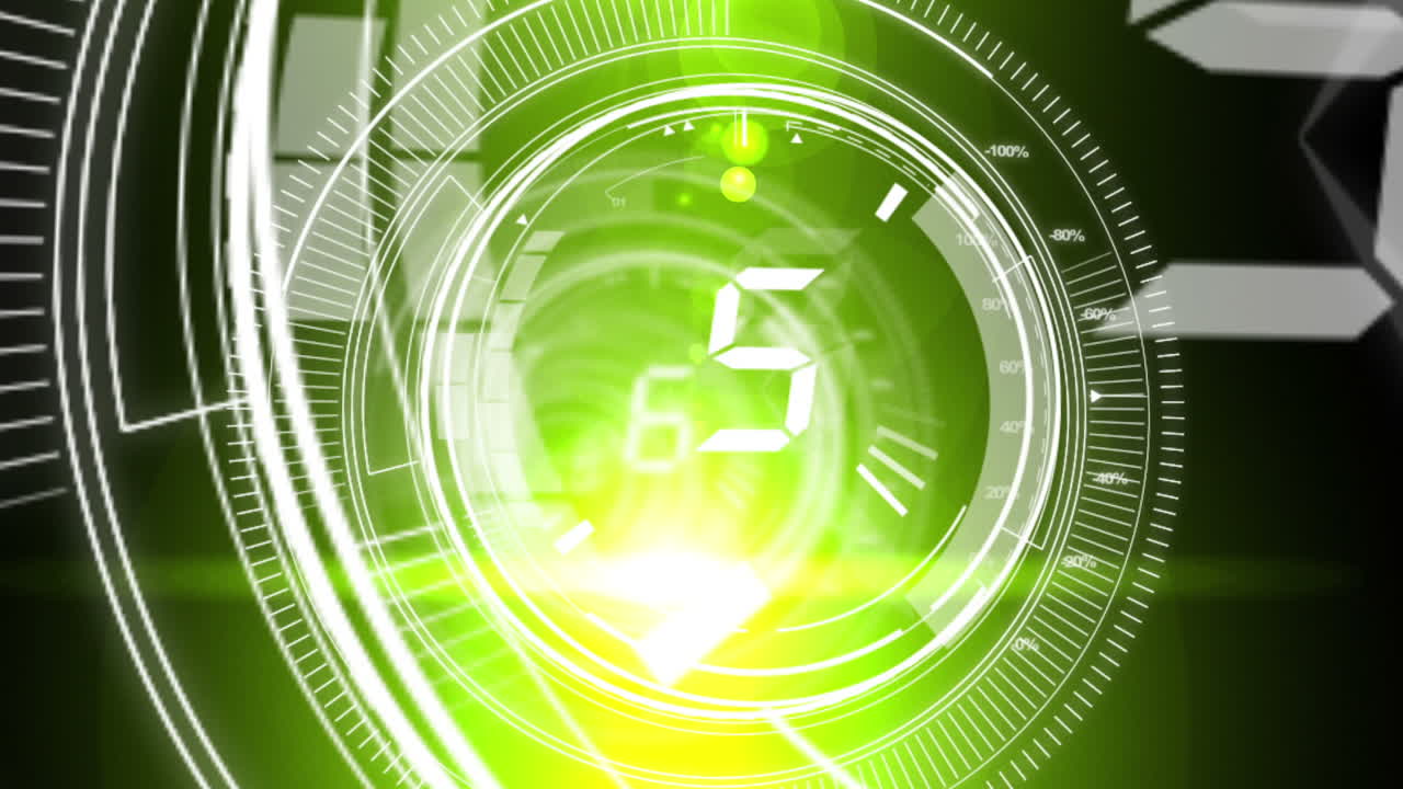 conto alla rovescia da dieci a uno