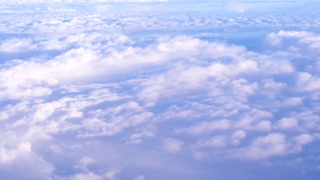 bright and beautiful blue sky landscape background, higher fluffy movement clouds, amazing cotton paradise