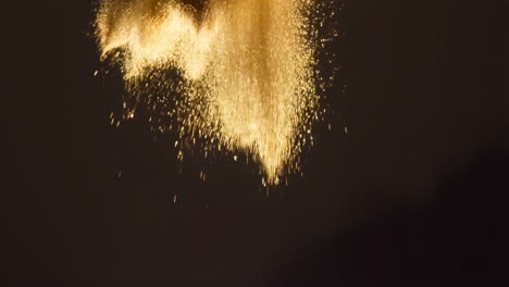 golden dust particles abstract background