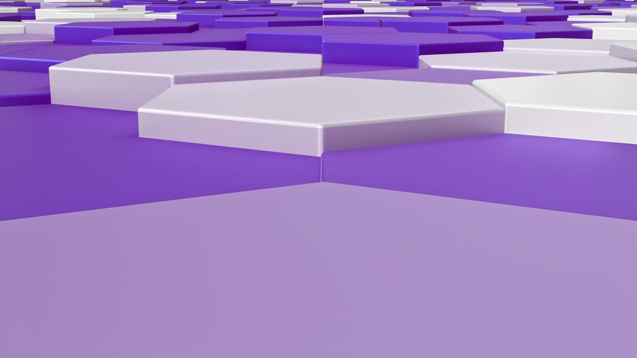 el patrón hexagonal salta, el fondo 4k, el video de bucle de animación cg,