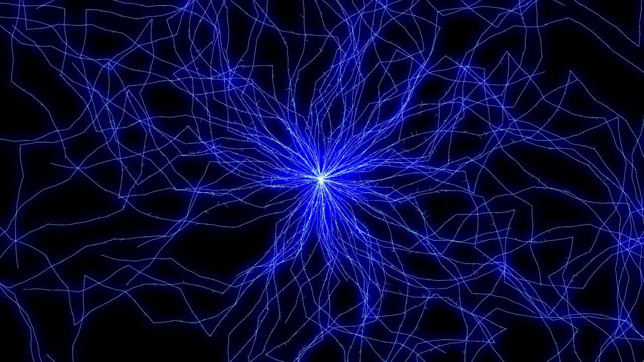 Flashing blue electrical energy field - seamless looping