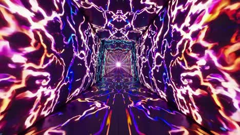 neon tunnel 3d visualization