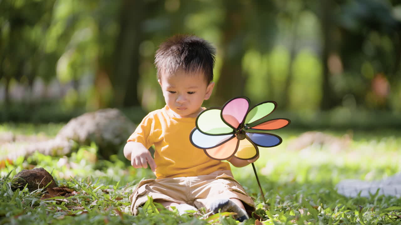 공원에 있는 베트남 어린이