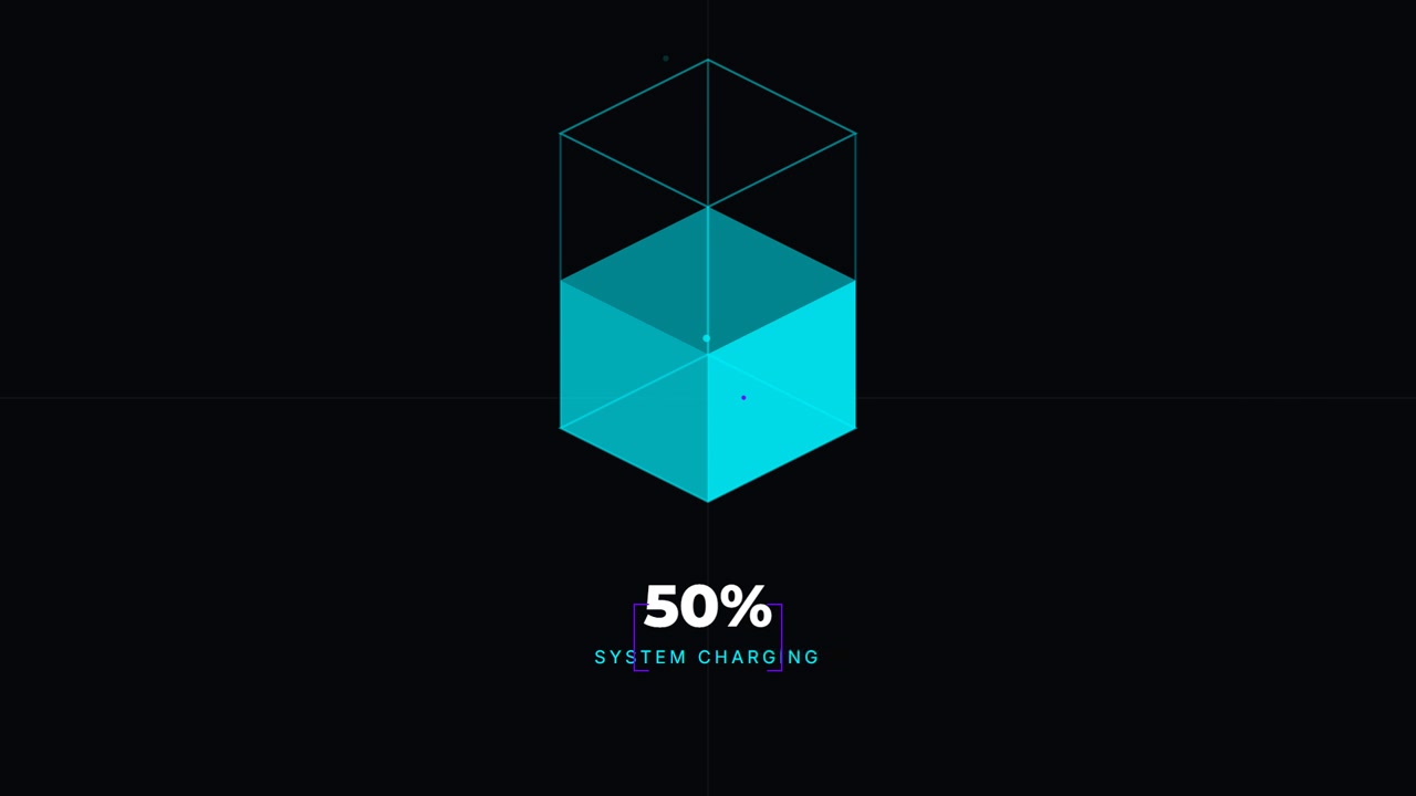 Digital System Charging Progress Bar Animation