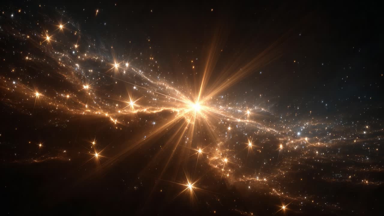 A Brilliant Cosmic Explosion Illuminating the Vastness of Space, Showcasing a Dazzling Display of Stars and Galactic Wonders in a Stunning Astronomical Scene