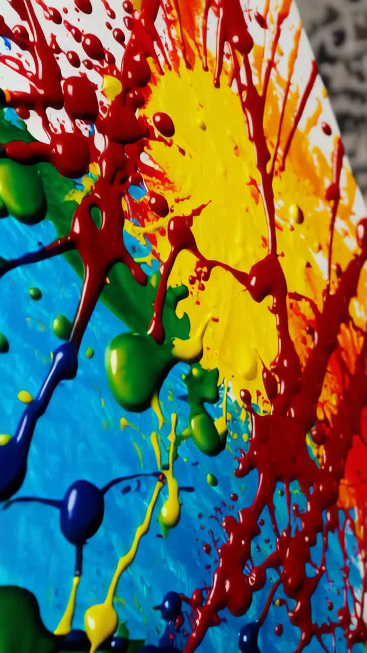 Abstract Drip Painting