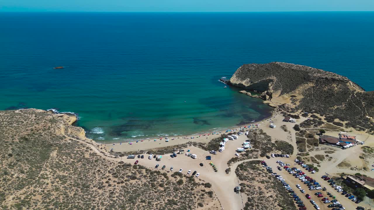 Sandy Beachside Resorts, Travel Vacations, Visitor Parking, Aerial View