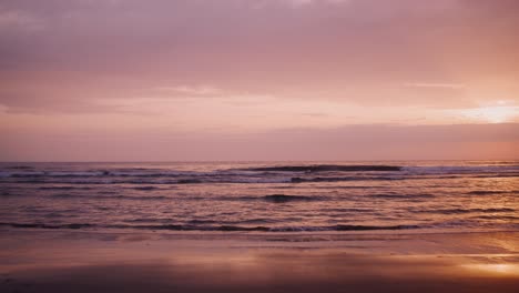 sunset over the ocean beach