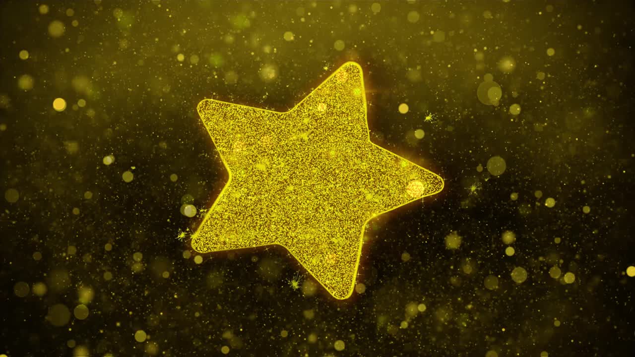 Golden Glitter Star
