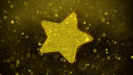 golden glitter star