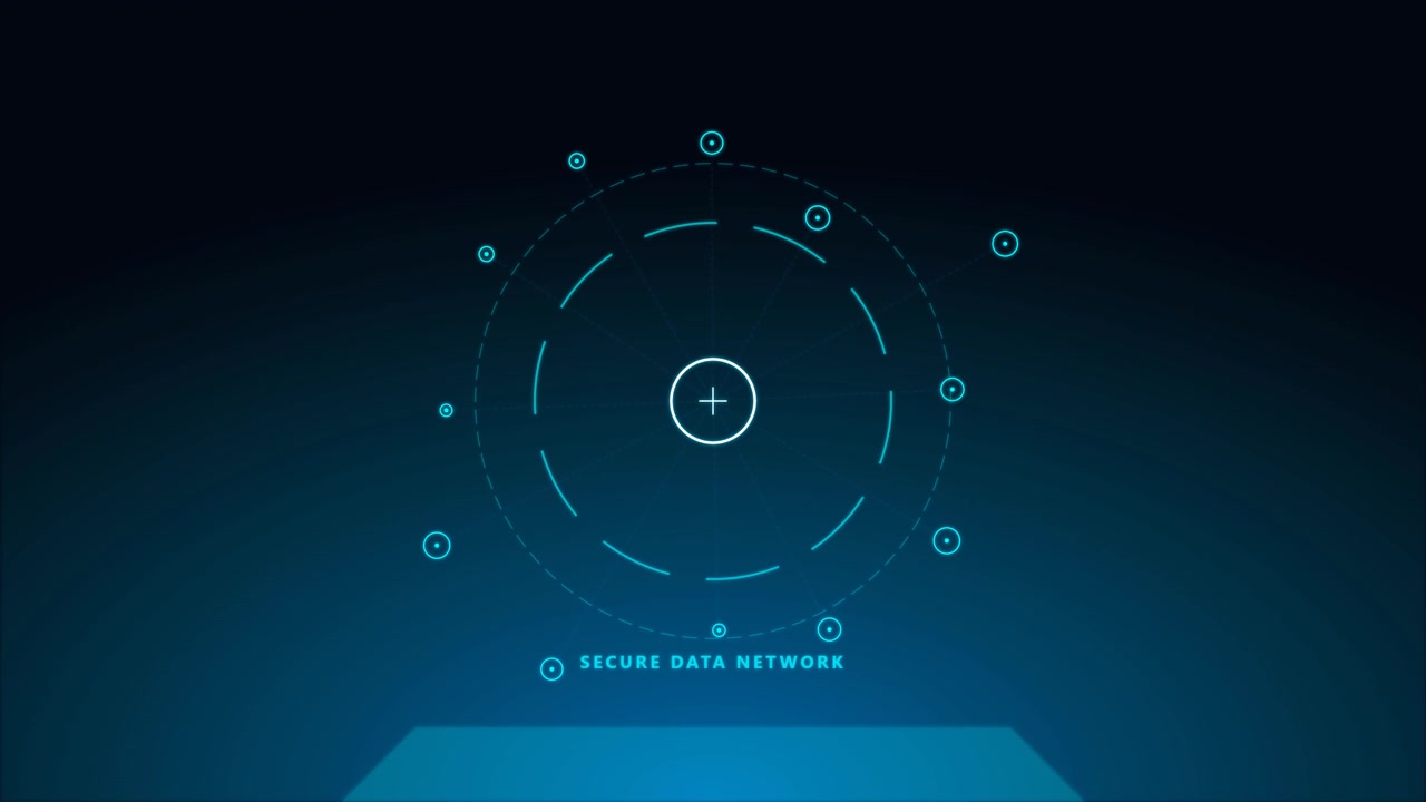 Digital Secure Data Network Interface Animation
