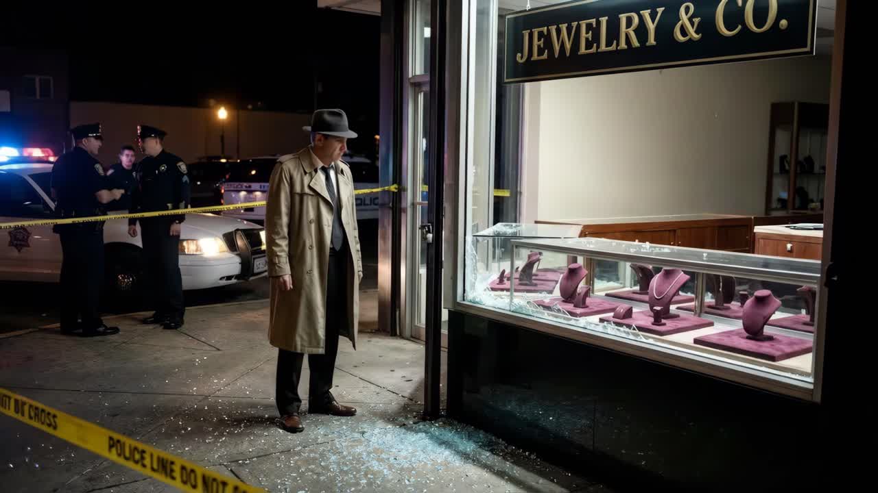 Crime Scene Investigation at a Jewelry Store