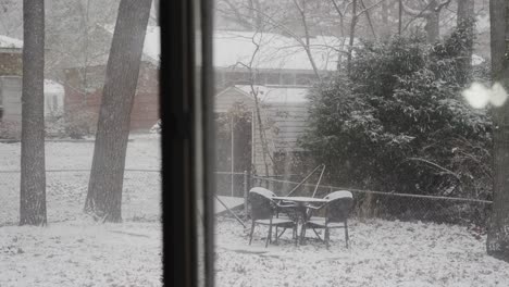 tormenta de nieve en michigan filmada en cámara lenta