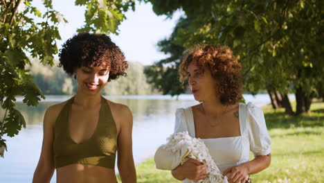 couple walking in the park