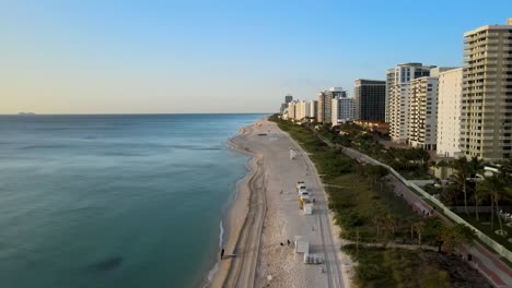 miami shoreline during the morning